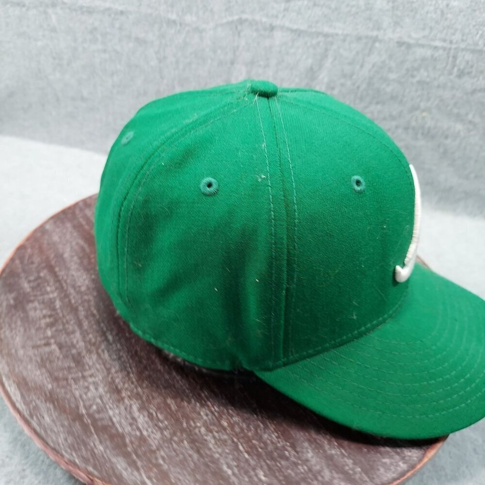 New Era Green Atlanta Braves Fitted Cap With White "A" Logo 7 1/8 - Picture 6 of 13